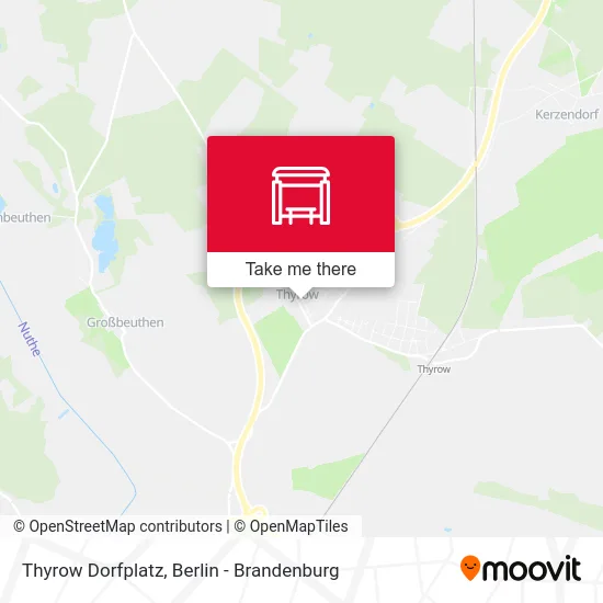 Thyrow Dorfplatz map