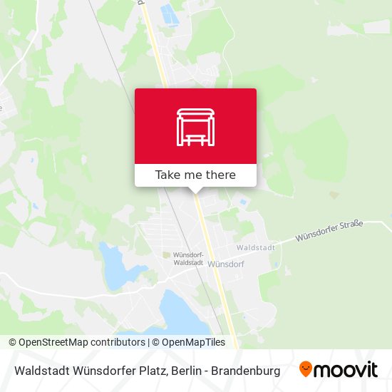 Waldstadt Wünsdorfer Platz map