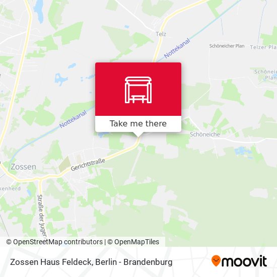 Zossen Haus Feldeck map