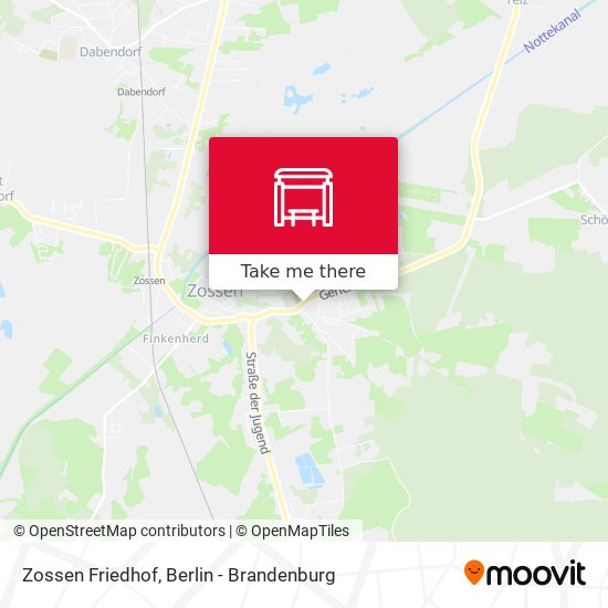 Zossen Friedhof map