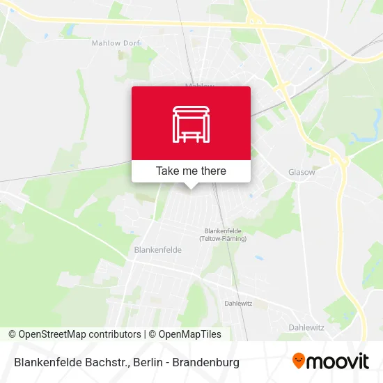 Карта Blankenfelde Bachstr.