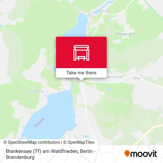 Blankensee (Tf) am Waldfrieden map