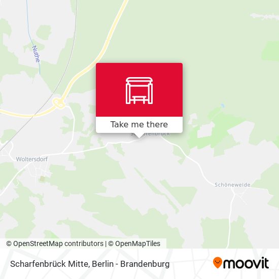 Scharfenbrück Mitte map