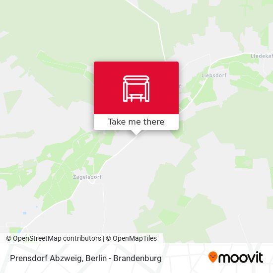Prensdorf Abzweig map