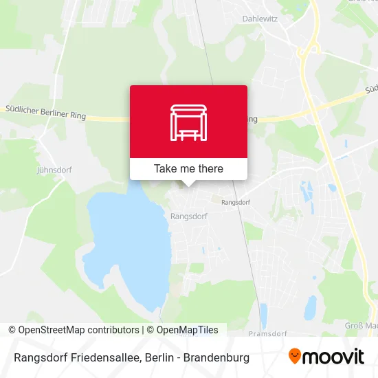 Rangsdorf Friedensallee map