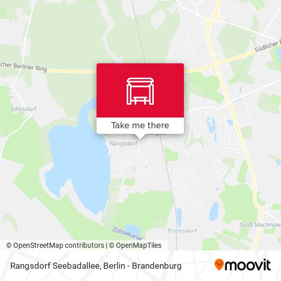 Rangsdorf Seebadallee map