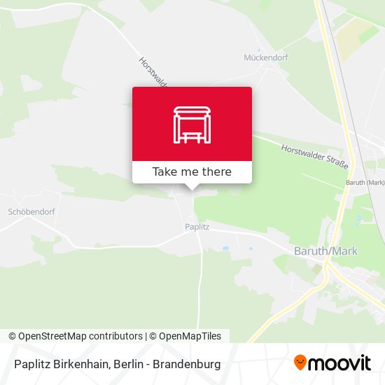 Paplitz Birkenhain map