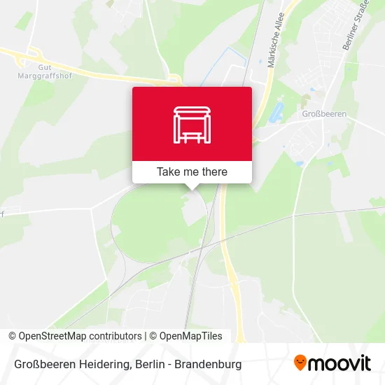 Großbeeren Heidering map