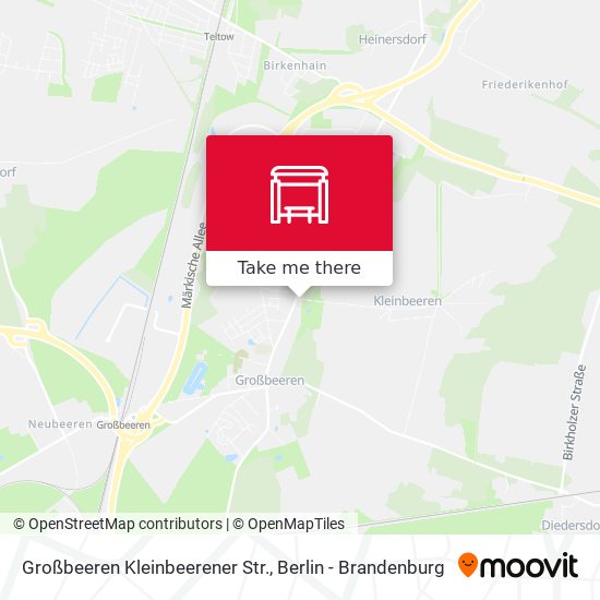 Großbeeren Kleinbeerener Str. map