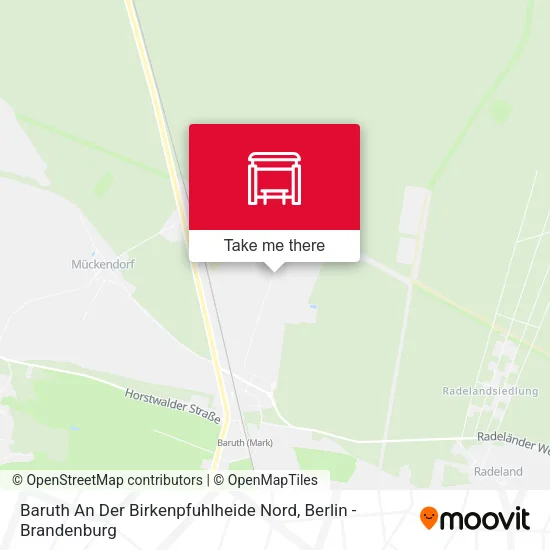 Карта Baruth An Der Birkenpfuhlheide Nord