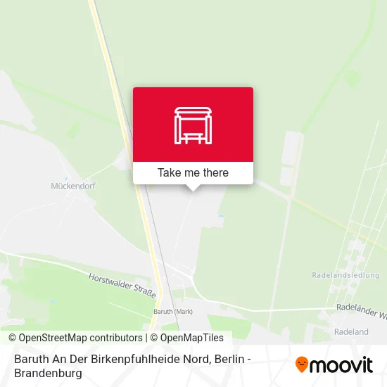 Карта Baruth An Der Birkenpfuhlheide Nord