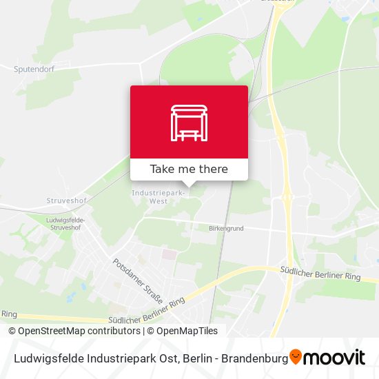 Ludwigsfelde Industriepark Ost map