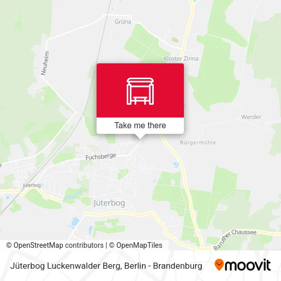 Карта Jüterbog Luckenwalder Berg