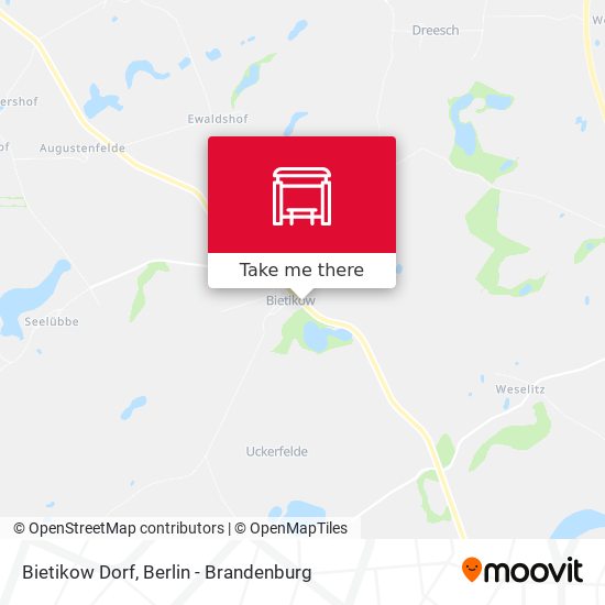Bietikow Dorf map