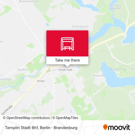 Карта Templin Stadt Bhf