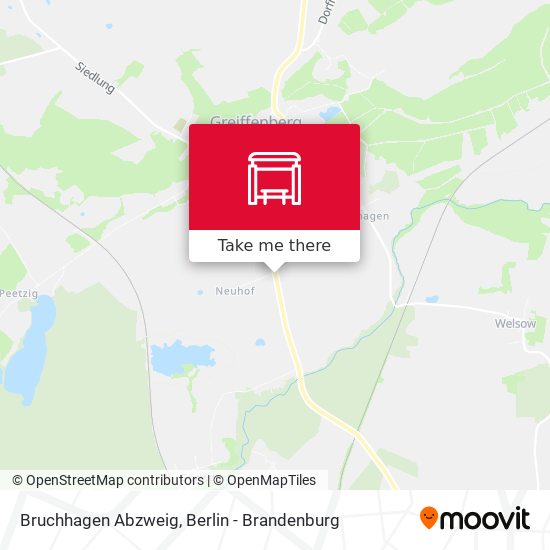 Bruchhagen Abzweig map