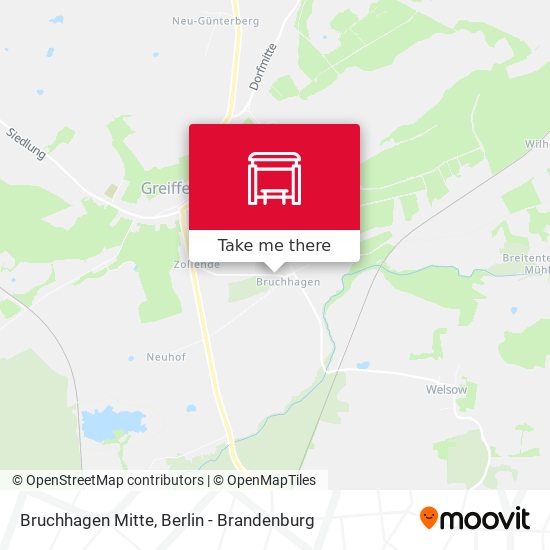 Bruchhagen Mitte map