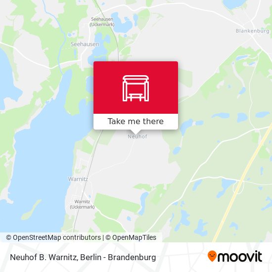 Neuhof B. Warnitz map