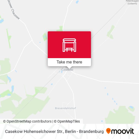 Карта Casekow Hohenselchower Str.