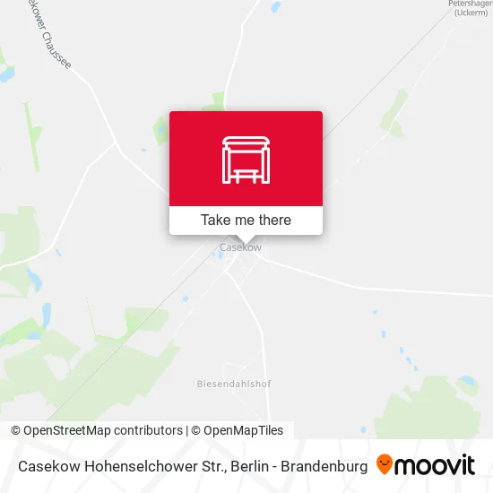 Casekow Hohenselchower Str. map