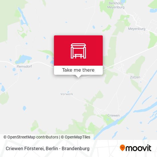 Criewen Försterei map