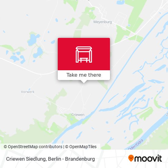 Criewen Siedlung map