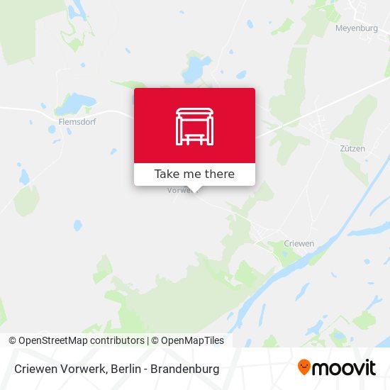 Criewen Vorwerk map