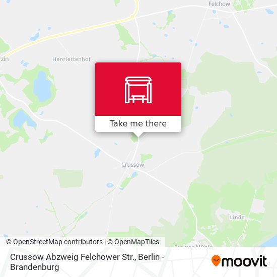 Crussow Abzweig Felchower Str. map