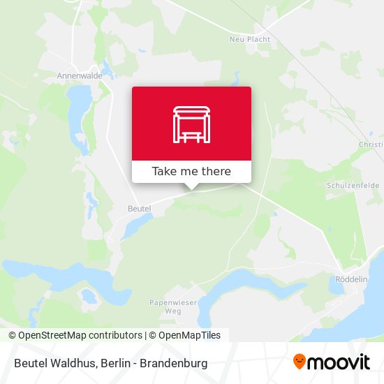Beutel Waldhus map