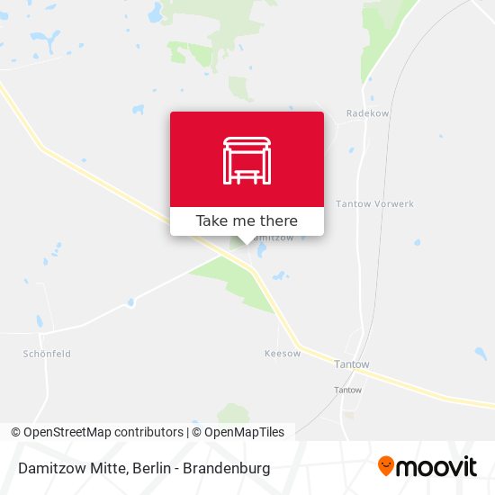 Damitzow Mitte map