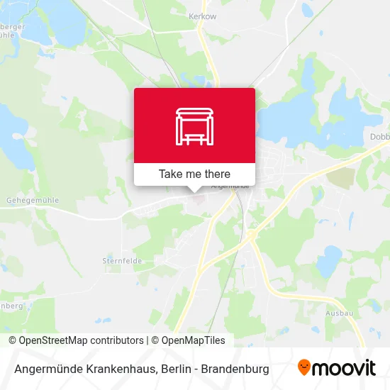 Angermünde Krankenhaus map