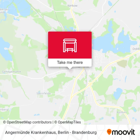 Angermünde Krankenhaus map
