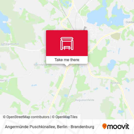 Карта Angermünde Puschkinallee