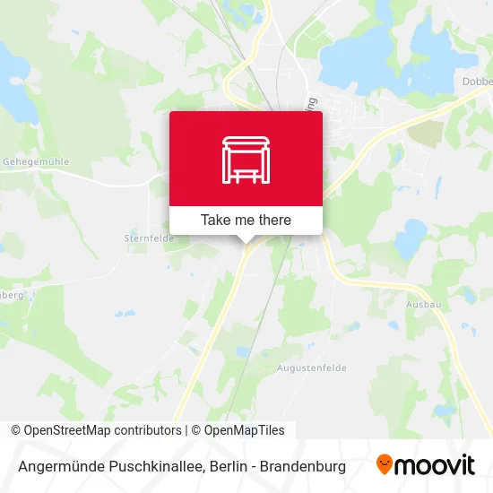 Карта Angermünde Puschkinallee