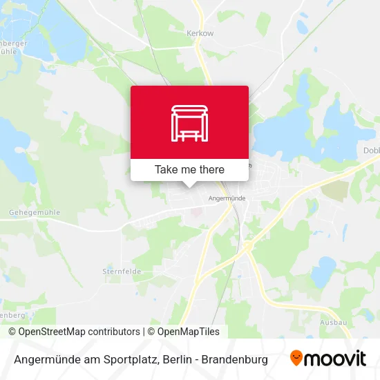 Карта Angermünde am Sportplatz