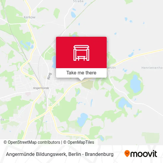 Angermünde Bildungswerk map