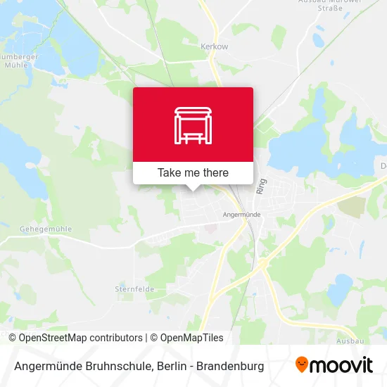Angermünde Bruhnschule map