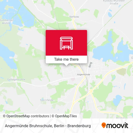 Angermünde Bruhnschule map