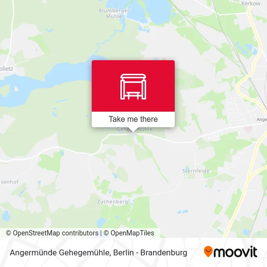 Angermünde Gehegemühle map