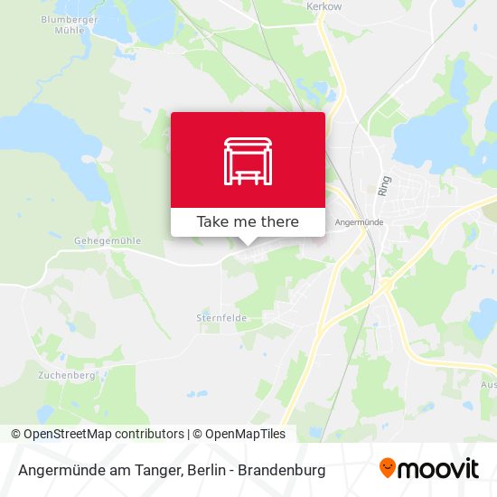 Angermünde am Tanger map