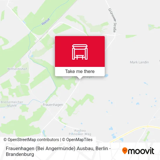Карта Frauenhagen (Bei Angermünde) Ausbau