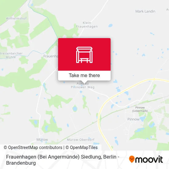 Frauenhagen (Bei Angermünde) Siedlung map