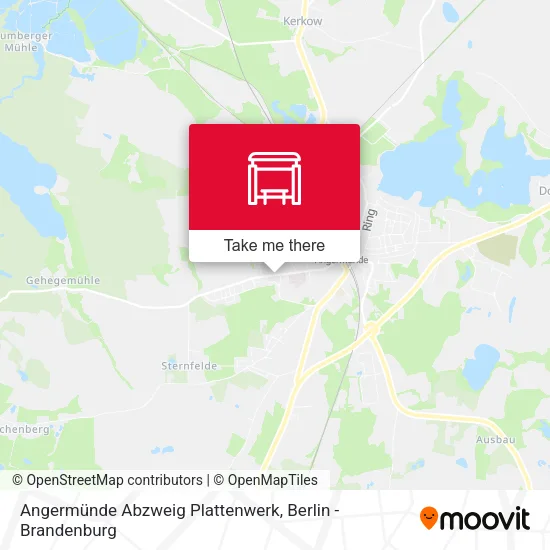 Карта Angermünde Abzweig Plattenwerk