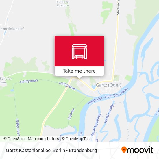 Gartz Kastanienallee map