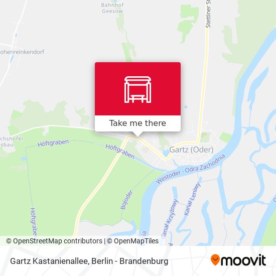 Gartz Kastanienallee map