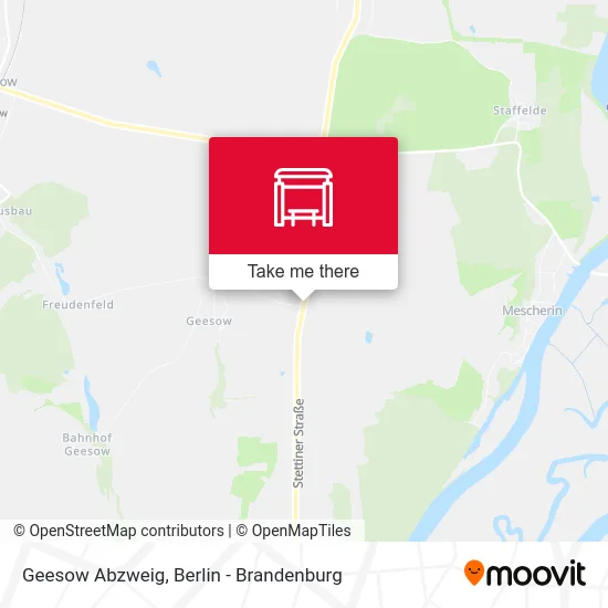 Geesow Abzweig map