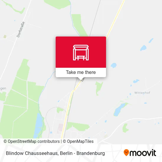 Blindow Chausseehaus map