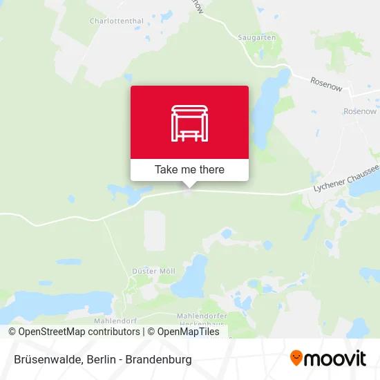 Brüsenwalde map