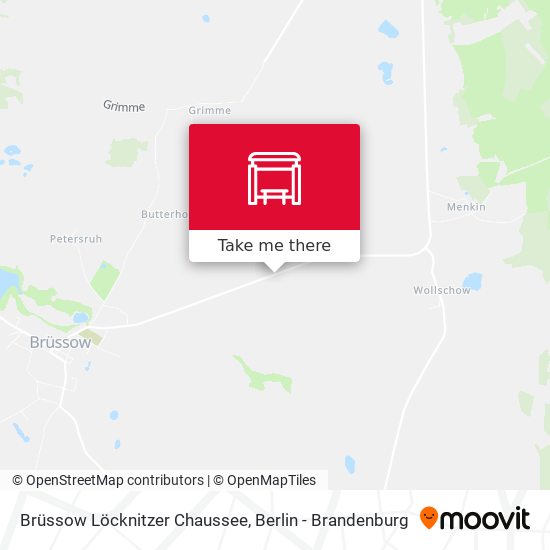 Brüssow Löcknitzer Chaussee map