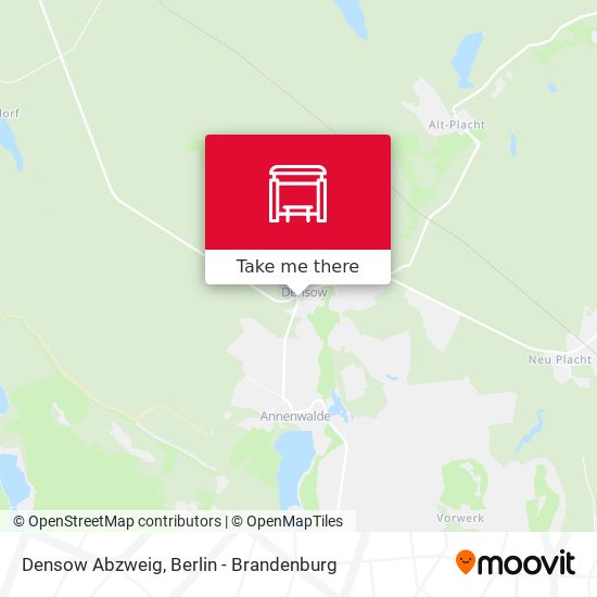 Densow Abzweig map